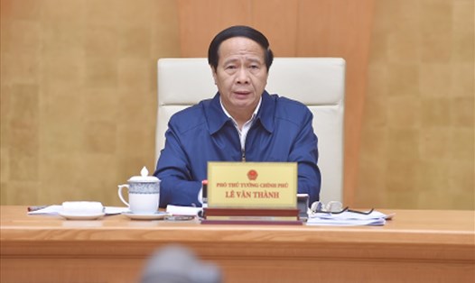 Phó Thủ tướng Chính phủ Lê Văn Thành chủ trì cuộc họp. Ảnh: Đức Tuân