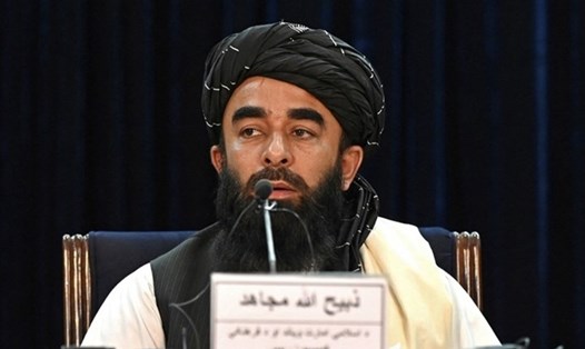 Phát ngôn viên Taliban Zabihullah Mujahid tại Afghanistan. Ảnh: AFP