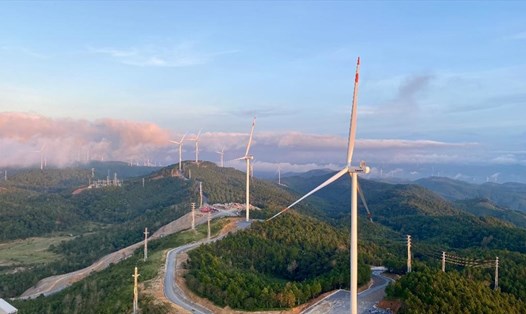 Dự án điện gió tại tỉnh Quảng Trị. Ảnh: Công ty cổ phần xây lắp điện I