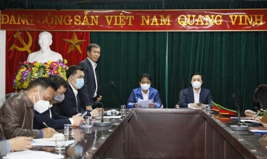 UBND thành phố Hà Nội và Bộ VHTTDL tổng rà soát công tác chuẩn bị tổ chức hai trận đấu của tuyển Việt Nam và Nhật Bản. Ảnh: VFF