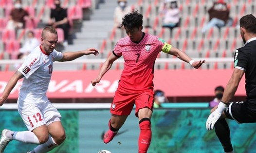 Son Heung-min vẫn là niềm hy vọng lớn nhất của tuyển Hàn Quốc với mục tiêu ghi bàn vào lưới UAE. Ảnh: AFC.
