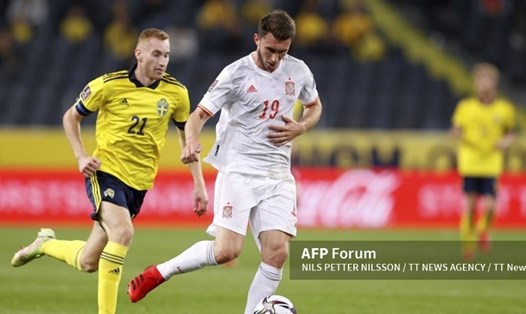 Tây Ban Nha cần điểm để đua với Thụy Điển ở bảng B. Ảnh: AFP
