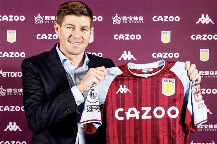 Steven Gerrard chính thức trở thành HLV của Aston Villa