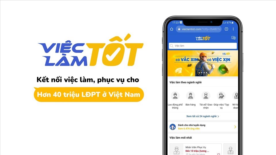 Chợ Tốt ra mắt chuyên trang Việc Làm Tốt, hướng tới phục vụ hơn 40 triệu người lao động phổ thông tại Việt Nam. Chợ Tốt ra mắt chuyên trang Việc Làm Tốt, hướng tới phục vụ hơn 40 triệu người lao động phổ thông tại Việt Nam.
