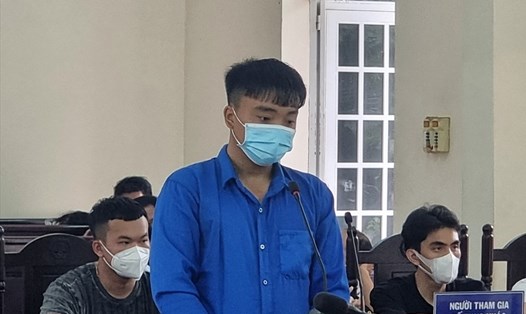 Bị cáo Lê Hoàng Quang tại phiên tòa xét xử ngày 9.11.2021. Ảnh: T.A