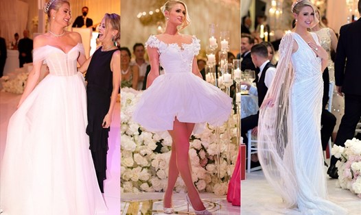 Paris Hilton có một đám cưới xa hoa, đáng nhớ trong cuộc đời. Ảnh: Xinhua