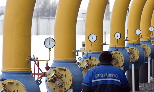 Đường ống dẫn khí đốt Yamal-Châu Âu gần Minsk, Belarus. Ảnh: Sputnik