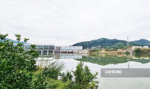 Thuỷ điện sông Lô 8B (Yên Sơn, Tuyên Quang) đang tích nước và vận hành thử.