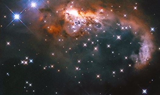 Một phần tinh vân Người tuyết. Ảnh: NASA/Hubble/ESA
