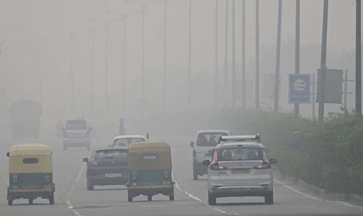 Ô nhiễm không khí ở New Delhi, Ấn Độ. Ảnh: AFP