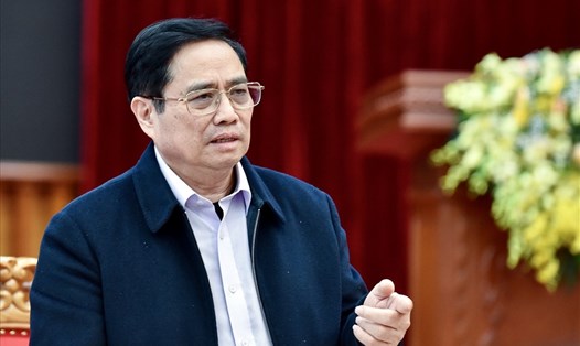 Thủ tướng Phạm Minh Chính yêu cầu Cao Bằng dồn toàn lực cho tuyến cao tốc Đồng Đăng – Trà Lĩnh. Ảnh: VGP/Nhật Bắc