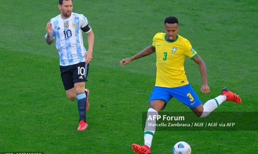 Messi và các đồng đội tuyển Argentina muốn đánh bại Brazil. Ảnh: AFP
