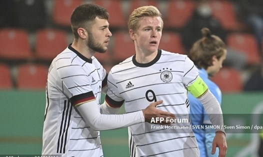 Tuyển Đức là đội bóng đầu tiên vượt qua vòng loại World Cup 2022 khu vực Châu Âu. Ảnh: AFP