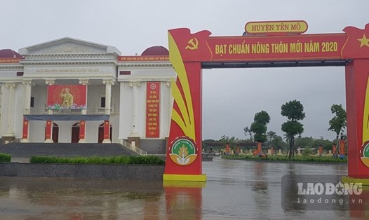 Năm 2021, Yên Mô là huyện thứ 4 của Ninh Bình được công nhận huyện đạt chuẩn nông thôn mới. Ảnh: NT