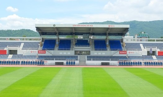 Khán đài Sân vận động Bà Rịa có sức chứa hơn 10.000 khán giả theo dõi trận đấu. Ảnh: fanpage đội bóng.