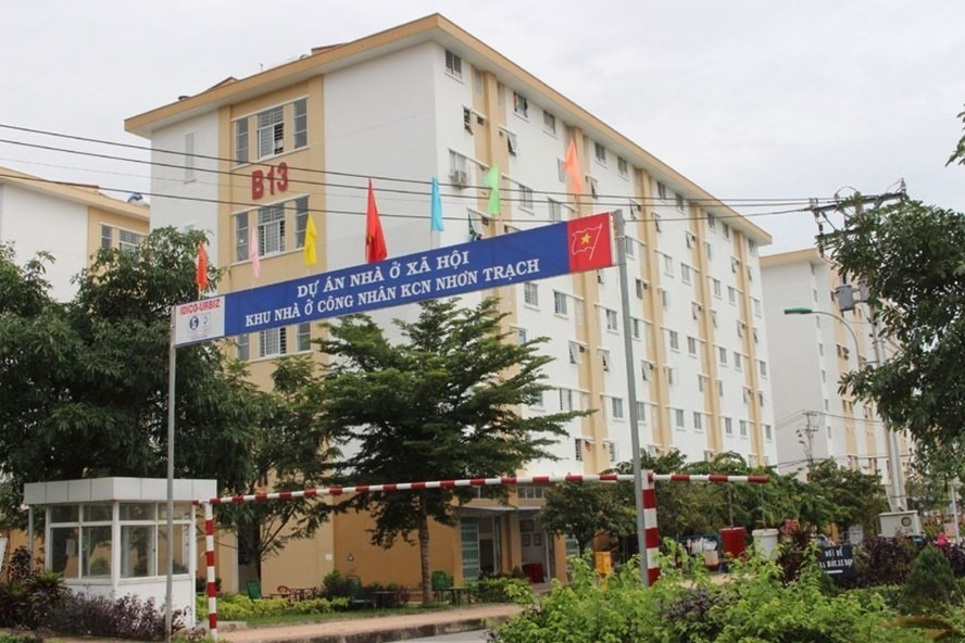 Một khu nhà ở xã hội dành cho công nhân tại huyện Nhơn Trạch. Ảnh: Hà Anh Chiến