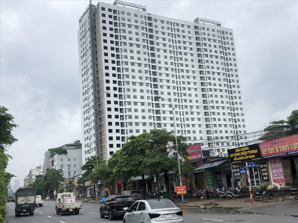 Một khu nhà ở xã hội đang hoàn thiện trên địa bàn Hà Nội. Ảnh: Cao Nguyên