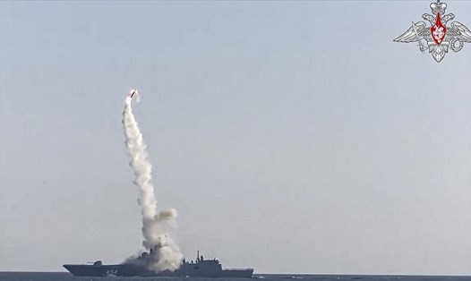 Nga thử tên lửa siêu thanh Zircon. Ảnh: Bộ Quốc phòng Nga