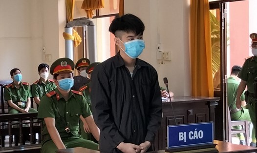 Nguyễn Bảo Quốc tại tòa. Ảnh: PV