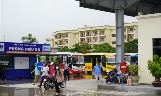 Hải Phòng nối lại vận tải hành khách tuyến cố định đi Quảng Trị, Hưng Yên. Ảnh Mai Dung