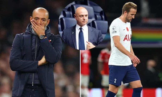 Chủ tịch Daniel Levy đã không thể kéo dài sự kiên nhẫn với Nuno Santo, dù huấn luyện viên người Bồ Đào Nha mới có 4 tháng làm việc tại Tottenham. Ảnh: Daily Mail
