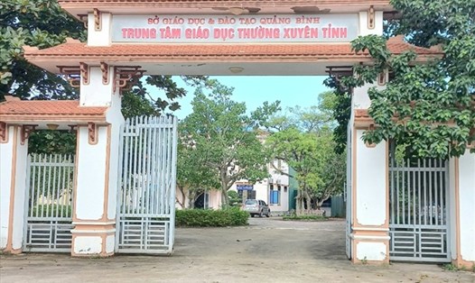 Trung tâm giáo dục thường xuyên tỉnh Quảng Bình. Ảnh: CTV