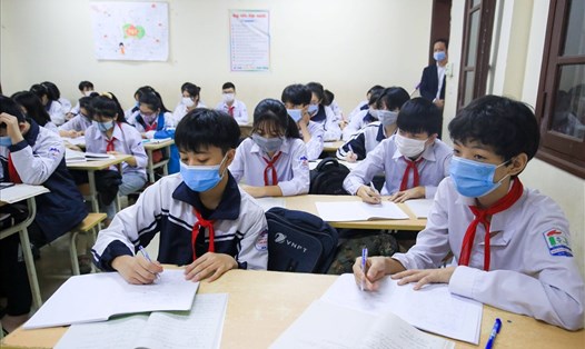 Nhiều tỉnh, thành đón học sinh đi học trở lại vào ngày 22.11. Ảnh: Hải Nguyễn