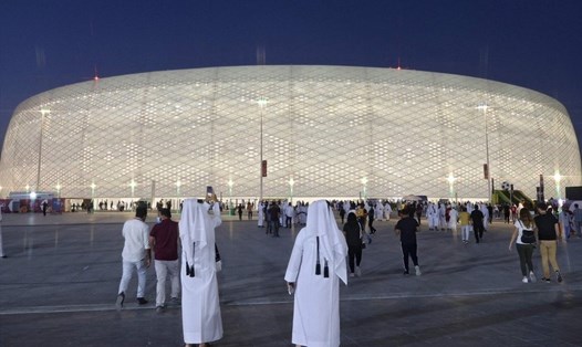 Al-Thumama, một trong những sân vận động vừa được hoàn tất để chuẩn bị cho FIFA World Cup 2022. Ảnh: AFP