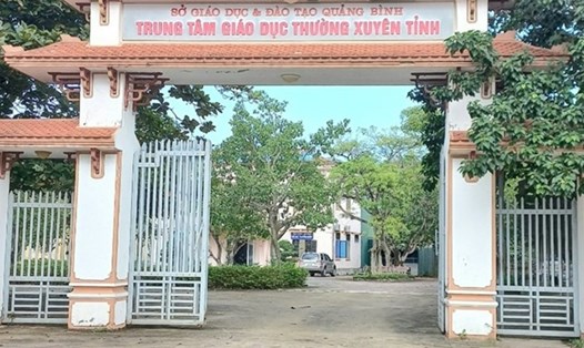 Trung tâm Giáo dục thường xuyên tỉnh Quảng Bình. Ảnh: CTV.