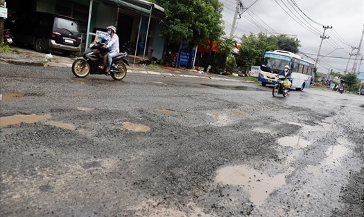 Đường BOT Quốc lộ 1A qua Khánh Hòa xuống cấp dù chủ đầu tư đã nhiều lần sửa chữa. Ảnh CC