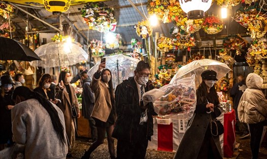 Một hội chợ truyền thống ở Nhật Bản. Ảnh: AFP