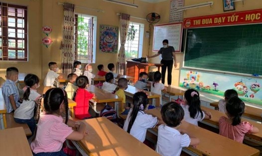 Từ hôm nay, học sinh thuộc "vùng xanh" ở Nam Định trở lại trường học tập trực tiếp. Ảnh minh họa: T.D