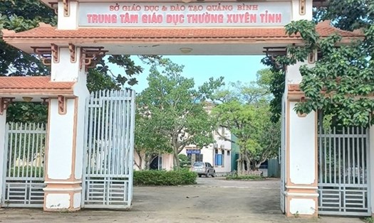 Trung tâm GDTX tỉnh Quảng Bình. Ảnh: CTV