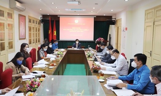 Quang cảnh Hội nghị Ban Thường vụ Công đoàn Viên chức Việt Nam lần thứ 9. Ảnh: Nguyễn Thiện