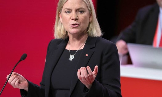 Tân Thủ tướng Thụy Điển Magdalena Andersson. Ảnh: AFP