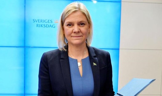 Bà Magdalena Andersson. Ảnh: AFP