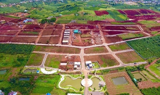 Vẽ dự án biệt thự nghỉ dưỡng Sun Valley rồi phân lô bán nền tại Lâm Đồng. Ảnh: Đỗ Nguy