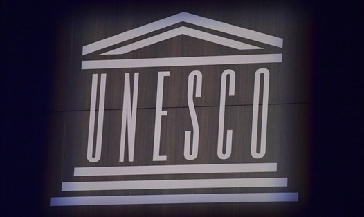 Logo UNESCO. Ảnh: AFP