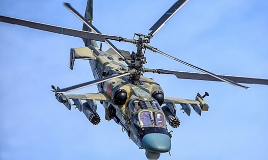 Trực thăng chiến đấu Kamov Ka-52 Hokum-B. Ảnh: Bộ Quốc phòng Nga.