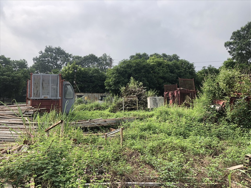 Một thửa đất tại khu nhà ở để bán Quang Minh - Vinaconex 2, thị trấn Quang Minh, huyện Mê Linh đã được đấu giá. Ảnh Cao Nguyên.