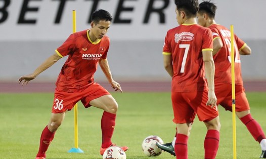 Tiền vệ Hùng Dũng trở lại tuyển Việt Nam dự AFF Cup 2020. Ảnh: VFF