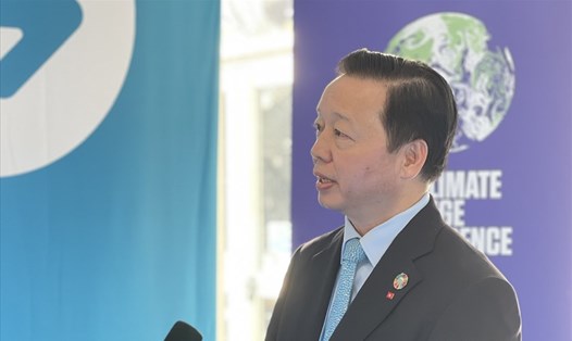 Bộ trưởng Trần Hồng Hà trả lời bên lề sự kiện COP26.