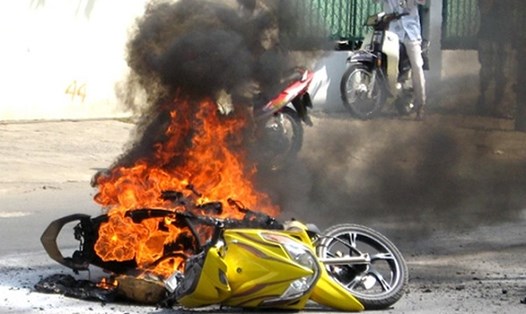 Có nhiều nguyên nhân dẫn đến cháy xe máy. Ảnh minh hoạ, nguồn Trần Tiến