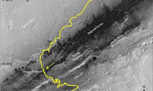 Khám phá sao Hỏa mới nhất liên quan tới kỹ thuật mới mà cơ quan vũ trụ Mỹ sử dụng năm 2017 khi mũi khoan của tàu Curiosity ngừng hoạt động. Ảnh: NASA