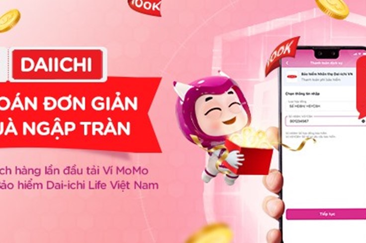 Dai-ichi Life VN tiếp tục chương trình ưu đãi hấp dẫn khi đóng phí qua Momo Dai-ichi Life VN tiếp tục chương trình ưu đãi hấp dẫn khi đóng phí qua Momo