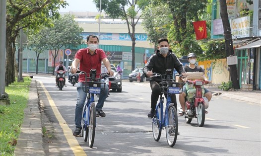 Loại xe đạp sẽ được triển khai thí điểm cho thuê ở TPHCM.  Ảnh: Minh Quân