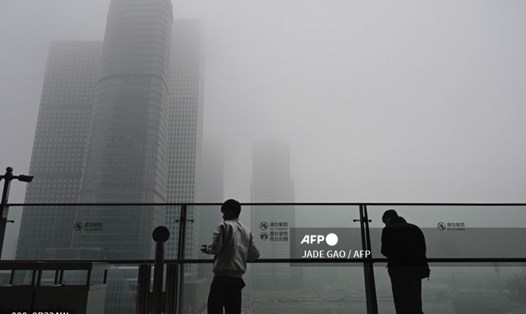 Ô nhiễm không khí ngày 5.11.2021 ở thủ đô Bắc Kinh, Trung Quốc. Ảnh: AFP