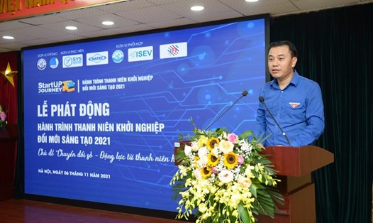 Phó Chủ tịch Thường trực Trung ương Hội Liên hiệp thanh niên Việt Nam Nguyễn Hải Minh. Ảnh TV