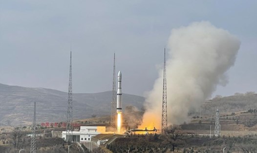 Vụ phóng diễn ra sáng ngày 5.11 tại Trung tâm Phóng Vệ tinh Thái Nguyên. Ảnh: Zheng Bin/Taiyuan Satellite Launch Center