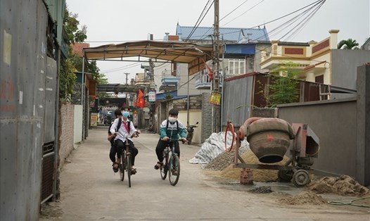 Học sinh nhiều trường ở Kim Thành (Hải Dương) dừng đến trường do dịch. Ảnh minh hoạ MD